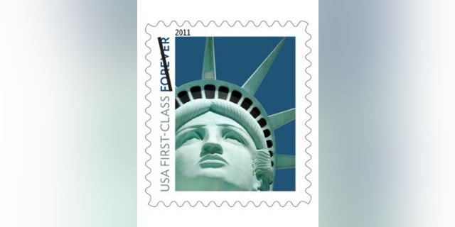 The 2011 forever stamp mistakenly used an artist's Lady Liberty statue in Las Vegas instead of the original one in New York.