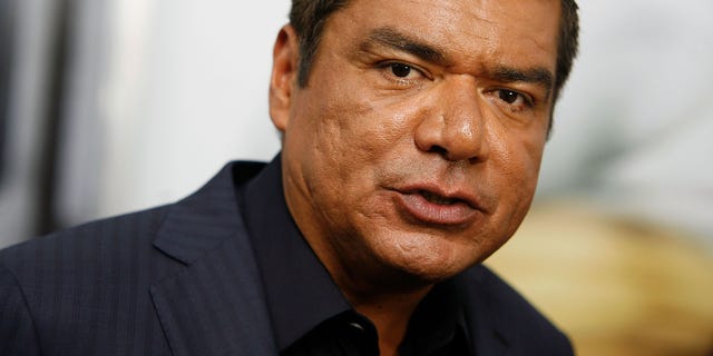 July 24, 2011: George Lopez attends the premiere of "The Smurfs" at the Ziegfeld Theater in New York City.