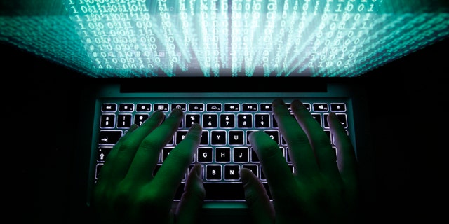 Feb. 28, 2013: A man types on a computer keyboard in Warsaw in this illustration file picture.