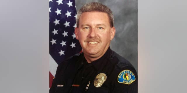 This undated photo provided by the Whittier Police Department shows Whittier police officer Keith Boyer. On Monday, Feb. 20, 2017, Boyer was answering a report of a traffic accident when he was shot and killed, authorities said. 