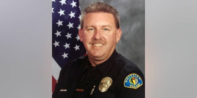 This undated photo provided by the Whittier Police Department shows Whittier police officer Keith Boyer. On Monday, Feb. 20, 2017, Boyer was answering a report of a traffic accident when he was shot and killed, authorities said.