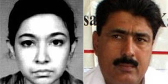 Al Qaeda operative Aafia Siddiqui, (l.), for Dr. Shakil Afridi (AP)