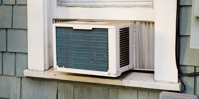 A window air conditioner is pictured in a file photo.