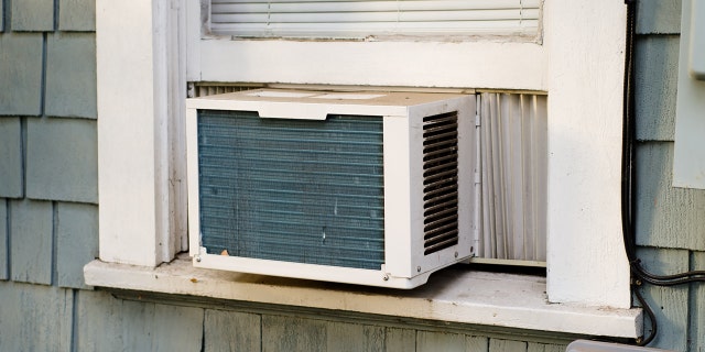 A window air conditioner is pictured in a file photo.