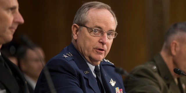 Jan. 28, 2015: Air Force Chief of Staff Gen. Mark Welsh III testifies on Capitol Hill in Washington.