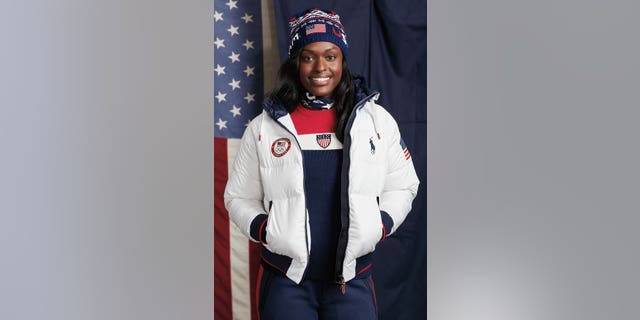 Team USA's closing ceremony's bomber jackets, seen here on bobsledder Aja Evans, will contain the same heating component.