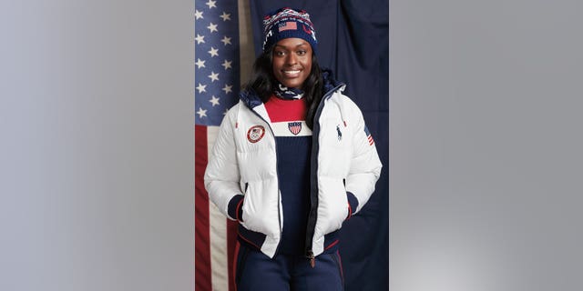 Team USA's closing ceremony's bomber jackets, seen here on bobsledder Aja Evans, will contain the same heating component.