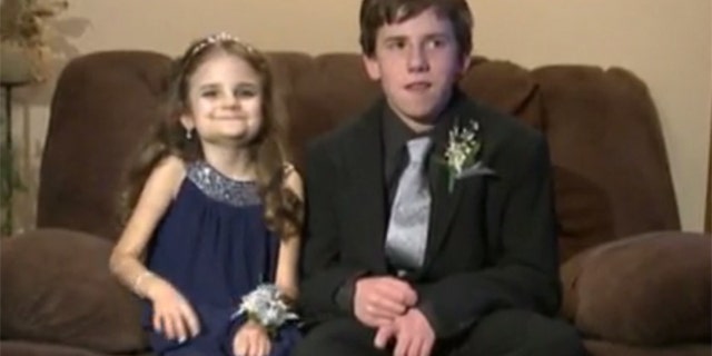 AJ Spader, right, took his sister, who is battling a rare cancer, to a winter dance instead of a classmate.