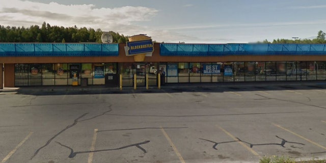 The last Blockbuster Video in Alaska, located in Anchorage.