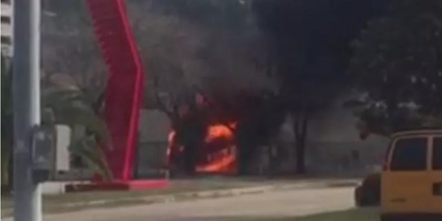 An Alabama fan had a surprising response after her RV caught fire ahead of the Sugar Bowl.