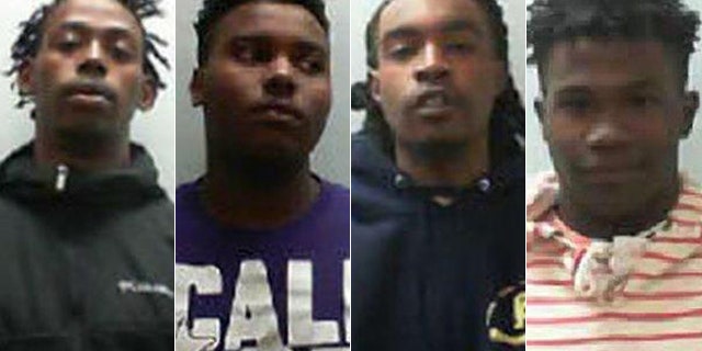 From left: Bobby Brown, La Noah Ealy Jr., Daveon Nix, Quartez Walker.