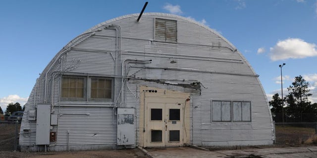 This undated image provided by the Los Alamos National Laboratory shows the Quonset hut where the bomb that was dropped on Nagasaki was assembled.