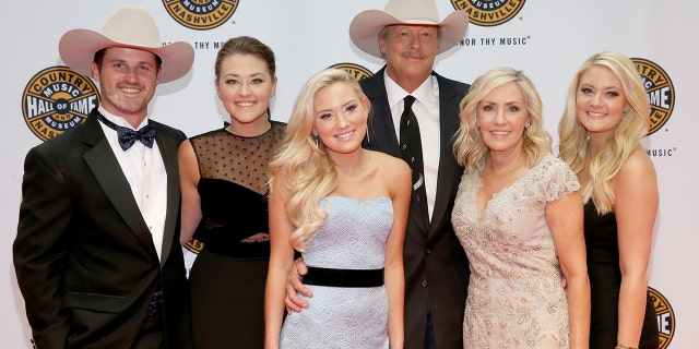 Alan Jackson is mourning the death of his son-in-law Ben Selecman after his sudden death. Here, Jackson stands with his family members Ben Selecman, Mattie Jackson, Dani Jackson, Denise Jackson, and Alexandra Jackson.