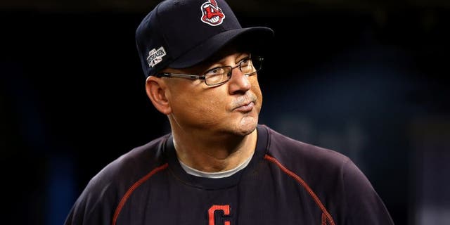 TORONTO, ON - OCTOBER 17: Terry Francona #17 of the Cleveland Indians looks on prior to game three of the American League Championship Series against the Toronto Blue Jays at Rogers Centre on October 17, 2016 in Toronto, Canada. (Photo by Elsa/Getty Images)