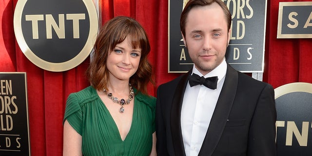Alexis Bledel and Vincent Kartheiser on January 27, 2013 in Los Angeles, California.