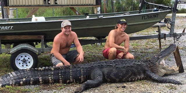 Two Florida men couldn't believe their luck when they made the huge catch.