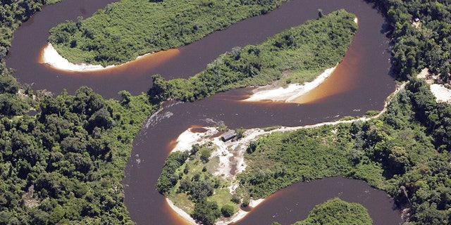 File photo - Virgin Amazon jungle is seen in this aerial photo taken over Mato Grosso State, one of the Brazilian states of greatest deforestation, May 18, 2005 (REUTERS/Rickey Rogers).