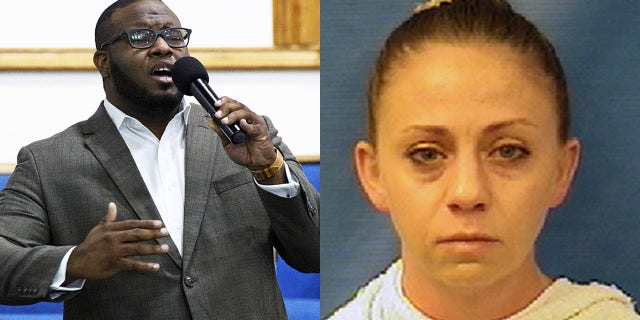 Dallas Police Officer Amber Guyger, right, is accused of manslaughter in the death of Botham Jean. (Harding University/Kaufman County Jail)