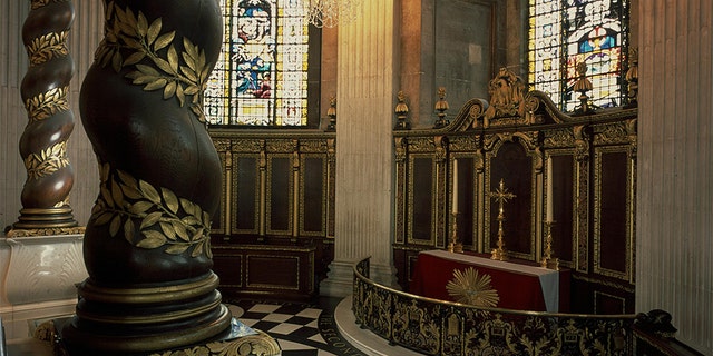 The American Memorial Chapel, which opened in 1958, has a book listing the names of each of the 28,000 Americans who died in World War II while based in Britain.