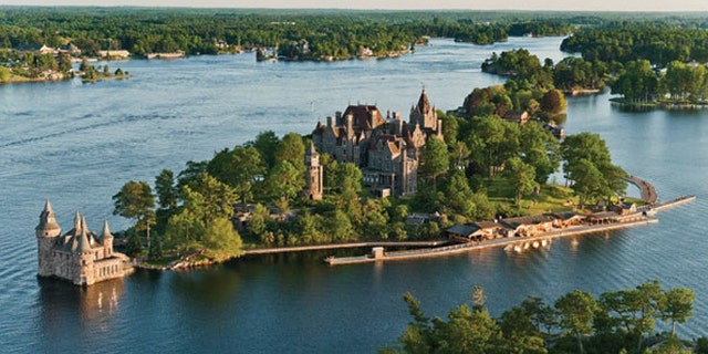 Boldt Castle is located on Heart Island in New York's Thousand Islands.