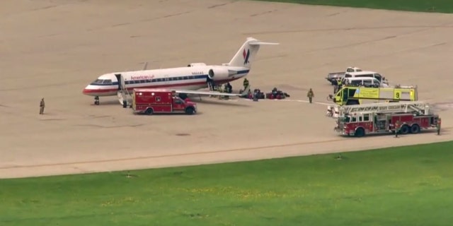 An American Eagle flight made an emergency landing at DuPage Airport on Monday.
