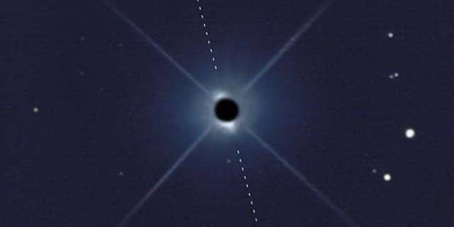 Titirangi man Rolf Olsen's picture of the star Beta Pictoris, believed to be the first image by an amateur photographer.