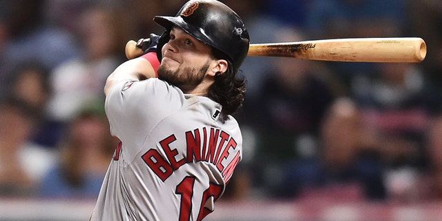 Red Sox star Andrew Benintendi was represented by baseball agent Jason Wood, who has been fired after being accused of recording clients in a shower.