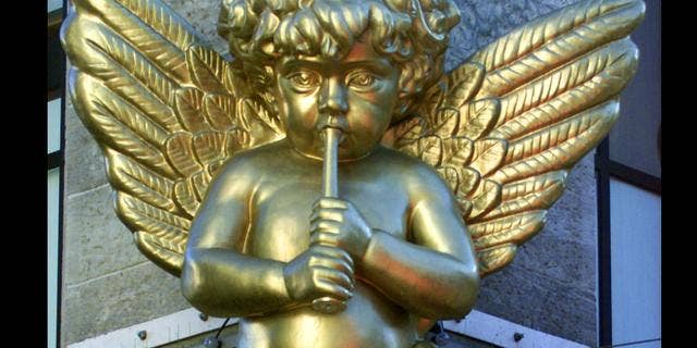 Undated FILE photo of angel decoration in Germany.