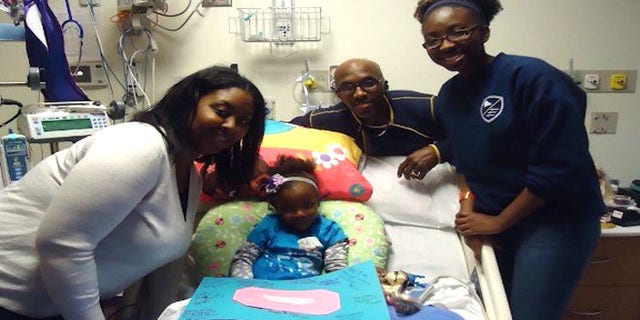 Angelique Walker, 4, is sickle cell free after a life-saving bone marrow transplant from her sister.