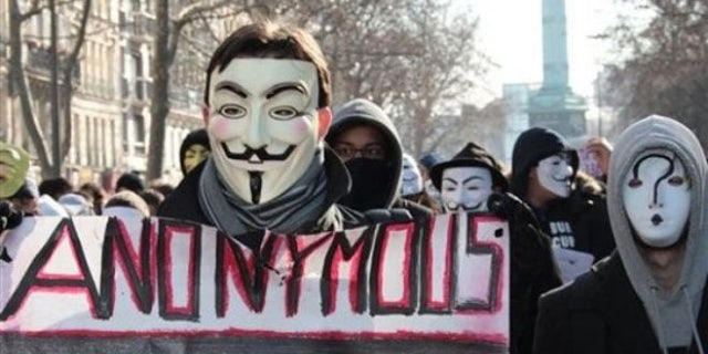 Anonymous leaks the credentials of 4,000 bank executives during the Super Bowl.