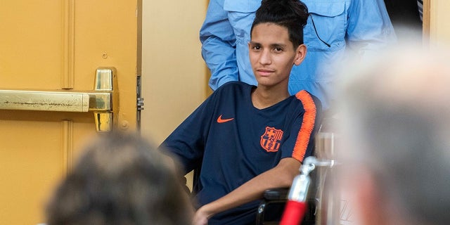 Anthony Borges, a student who was hailed a hero for shielding his classmates during the school shooting in February, criticized the school superintendent and county sheriff for failing victims of the attack.