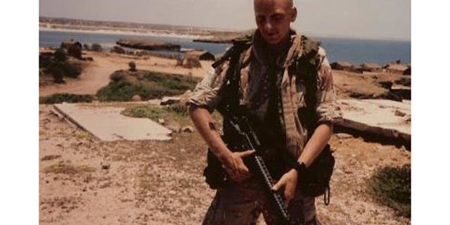 Anthony Hardie, 48, who suffers from Gulf War Illness, is pictured here in 1991.