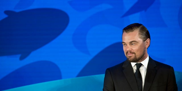 Leonardo Dicaprio speaking at the Our Ocean, One Future conference