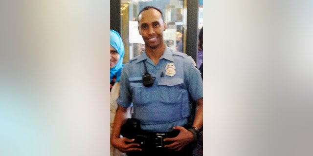 In this May 2016 image provided by the City of Minneapolis, police Officer Mohamed Noor poses for a photo at a community event welcoming him to the Minneapolis police force.