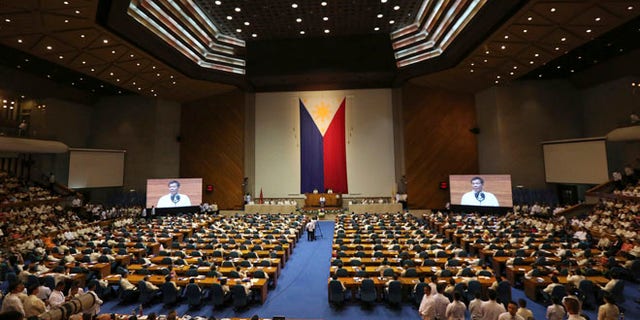 Philippine President Rodrigo Duterte delivers his second State of the Nation address.