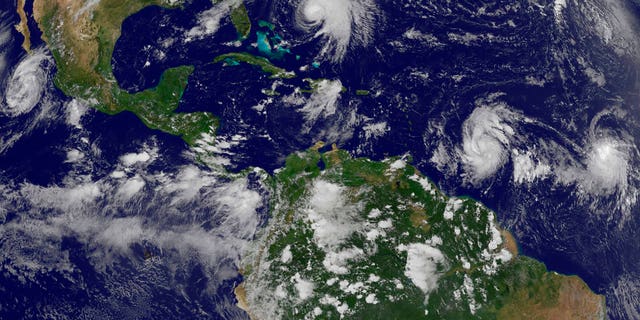 Tropical Storm Maria strengthened Sunday into a Category 1 hurricane.