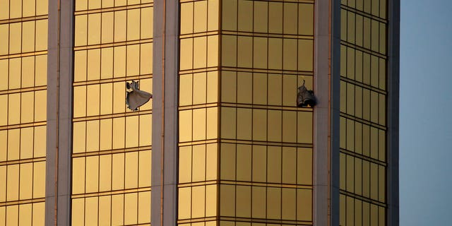 The location where Stephen Paddock was shooting from.
