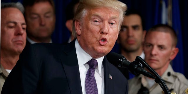President Trump has often derided "fake news," but fake information will pervade mature economies in the next few years, a new study has noted. (AP Photo/Evan Vucci) (Copyright 2017 The Associated Press. All rights reserved.)