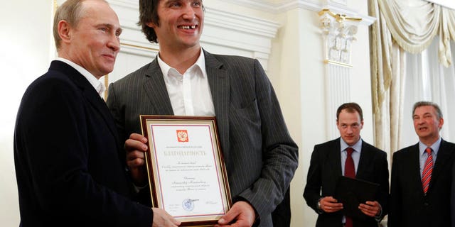 NHL star Alex Ovechkin took to Instagram Thursday to voice his support for Russian President Vladimir Putin ahead of next year's election.
