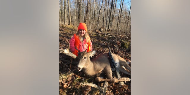 6-year-old Lexie Harris bagged a 6-point buck on Nov. 17 under Wisconsin's new mentored hunting law.