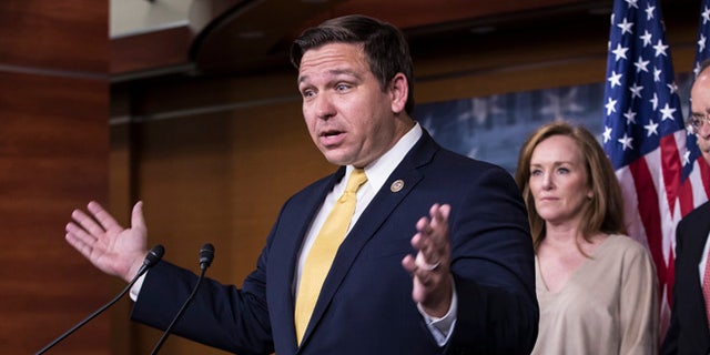 Rep. Ron DeSantis, R-Fla., at a news conference on Capitol Hill in Washington, Wednesday, Nov. 29, 2017.