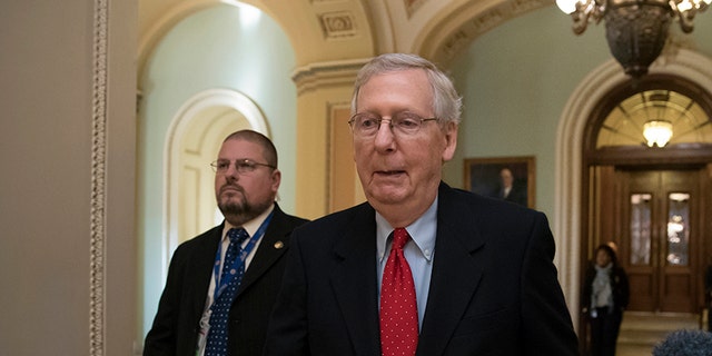 Senate Majority Leader Mitch McConnell, R-Ky., says the government won't shut down.