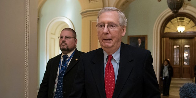 Senate Majority Leader Mitch McConnell, R-Ky., says the government won't shut down.