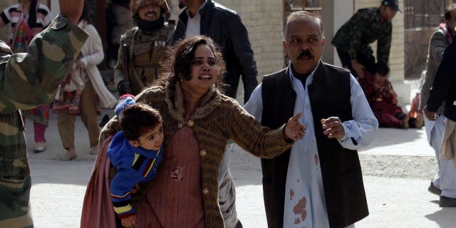 At least 45 people were injured in the attack at the church in Quetta, Pakistan.