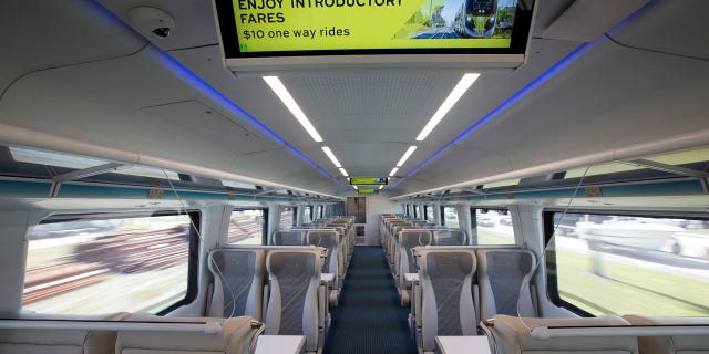 The Brightline train was launching on Saturday.