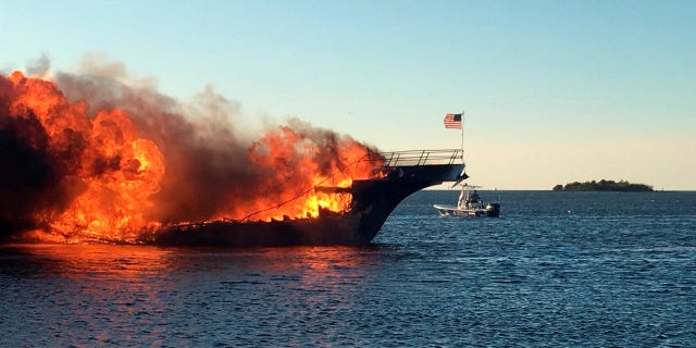 A woman died and 14 other people were injured in the casino shuttle boat fire.