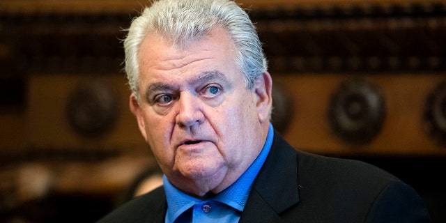 FILE - In this Sept. 11, 2017, photo, U.S. Rep. Robert Brady, D-Pa., speaks at a news conference in Philadelphia. Brady and his lawyer revealed Wednesday, Jan. 31, 2018, that the lawmaker won't seek another term in Congress, giving up the seat he's held for two decades. (AP Photo/Matt Rourke, File)