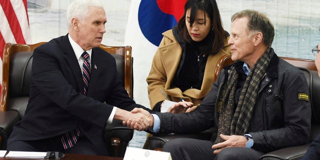 Fred Warmbier, the father of Otto Warmbier, is attending the Olympic Games as Vice President Mike Pence's guest.