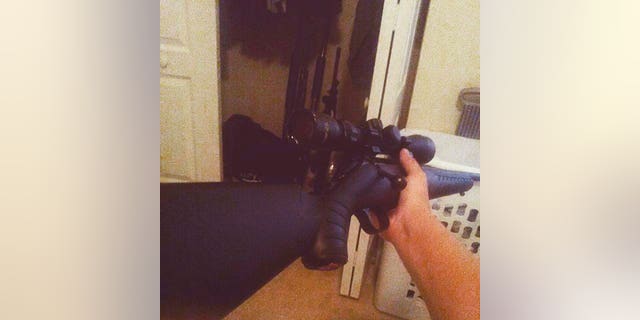This photo posted on the Instagram account of Nikolas Cruz shows a weapon being held.