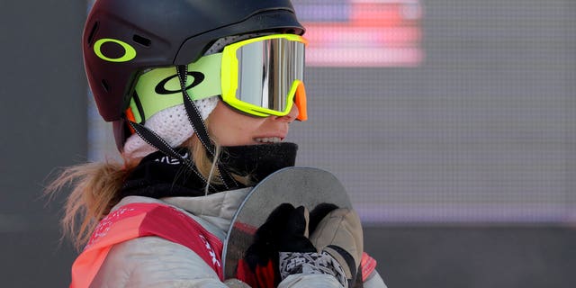 Jamie Anderson won silver during the women's big air snowboarding event.